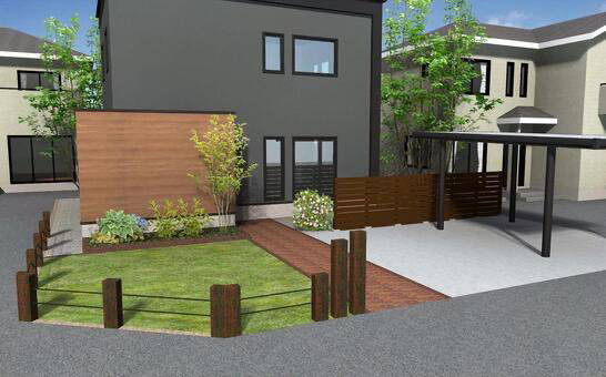 新築時の外構工事イメージ