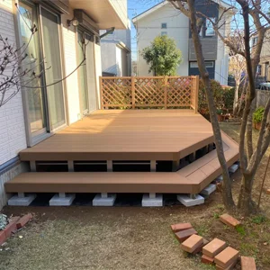 ウッドデッキ施工